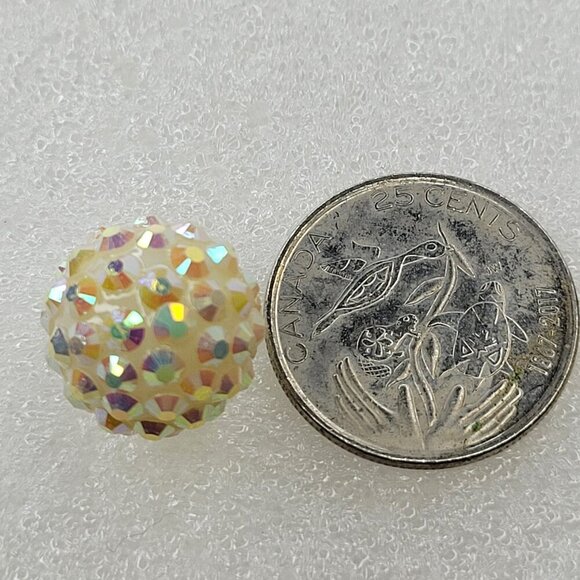 Sparkling Dome Rhinestone Earrings - Picture 5 of 9